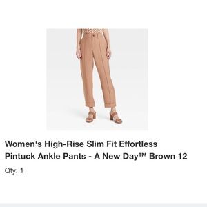 A New Day Brown Slim Fit Pants